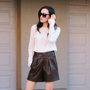 Abercrombie Faux Leather Shorts
